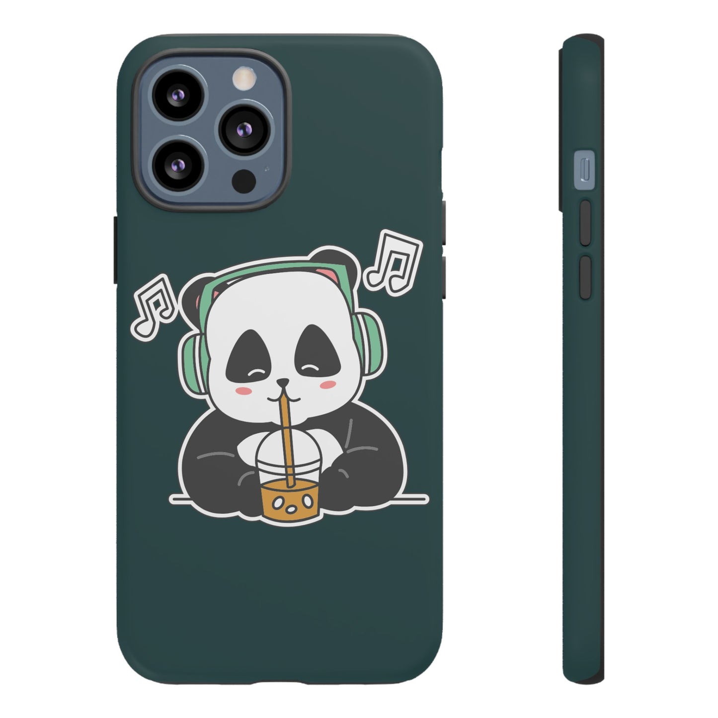 Chill Panda with Bubble Tea Tough Phone Case