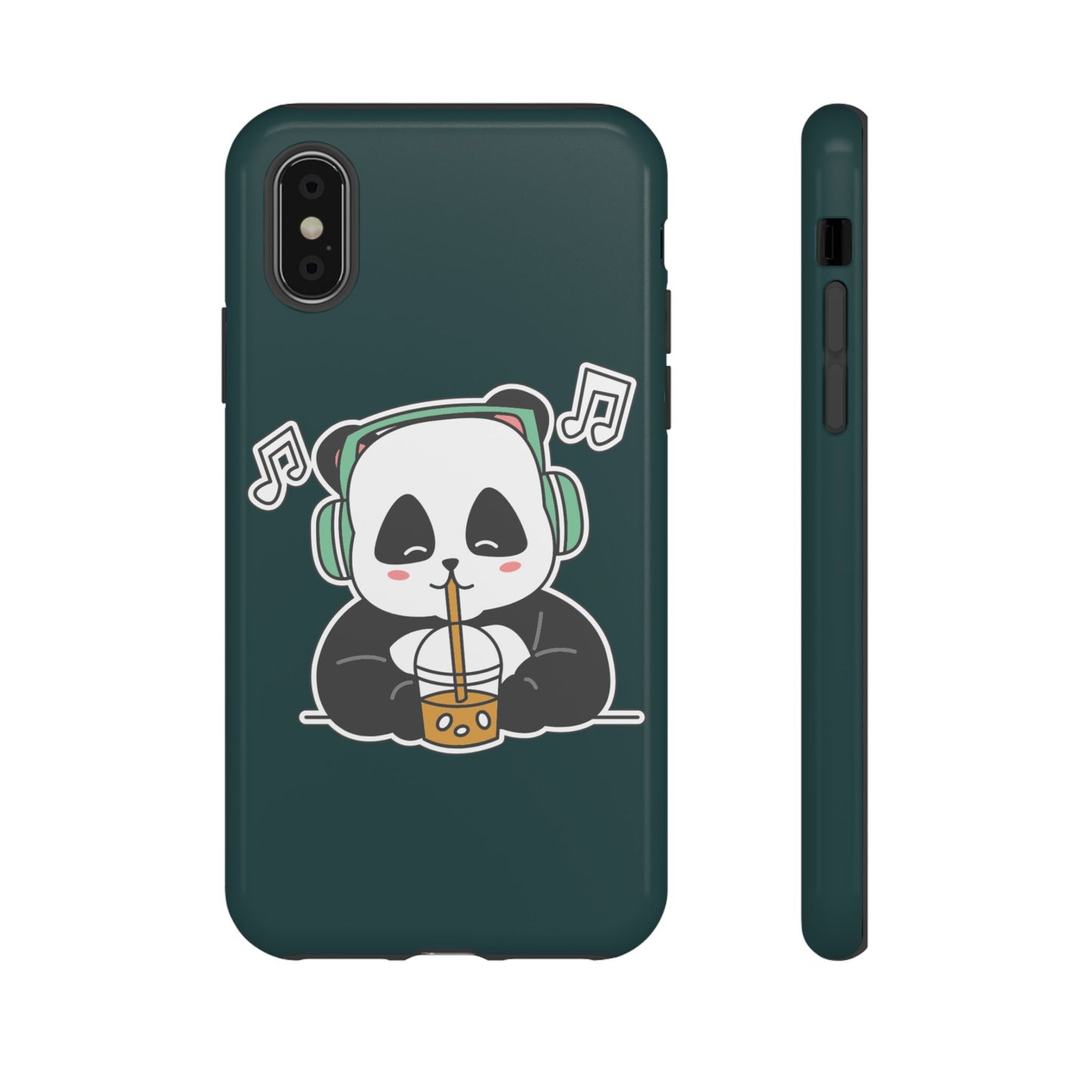 Chill Panda with Bubble Tea Tough Phone Case