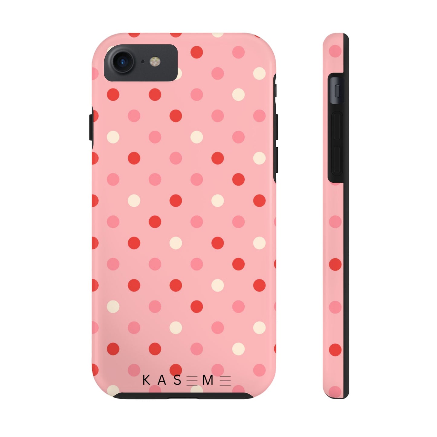 Playful Pink Polka Dot Tough Phone Case