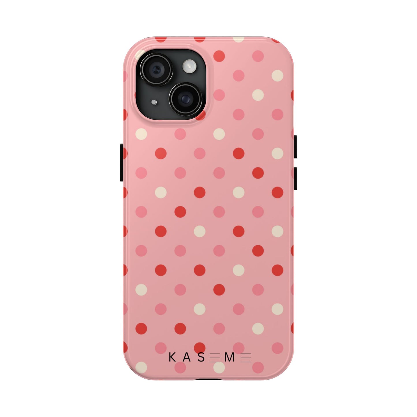 Playful Pink Polka Dot Tough Phone Case