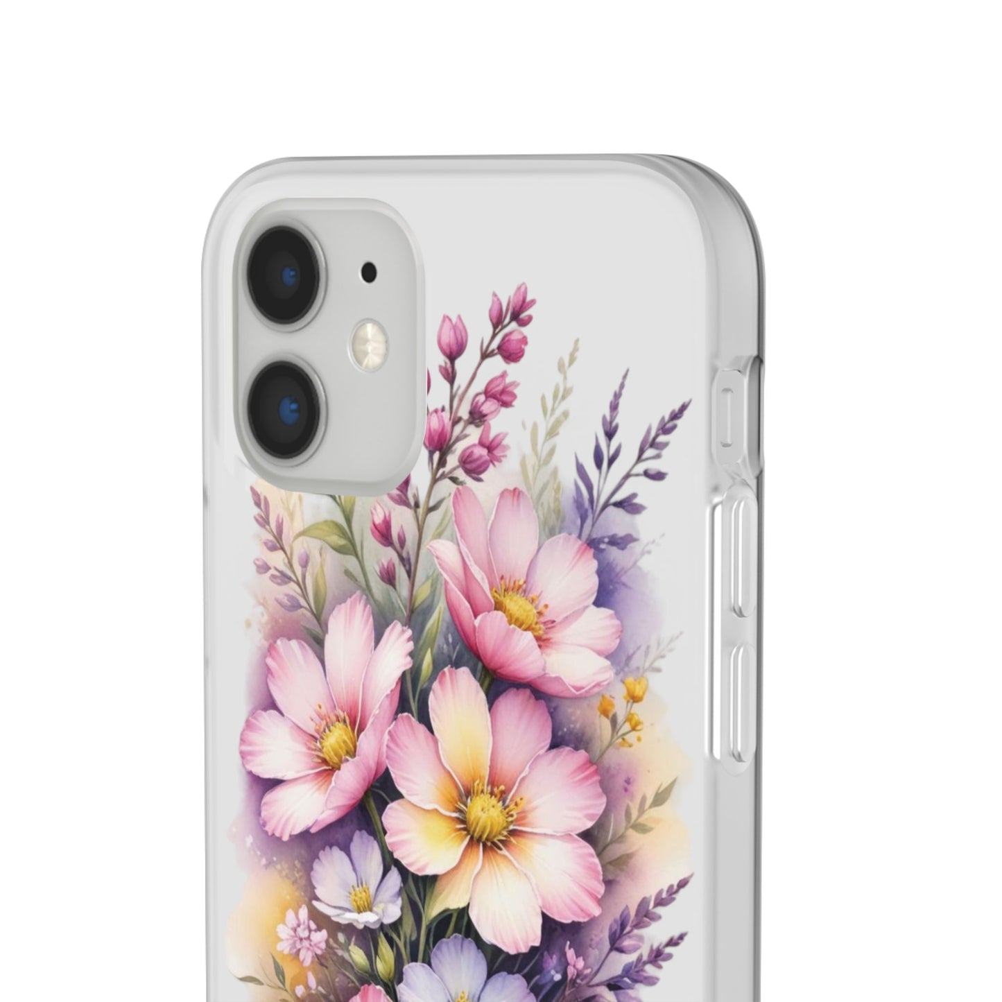 "Blossoming Beauty: Elegant Floral Flexi Phone Case"