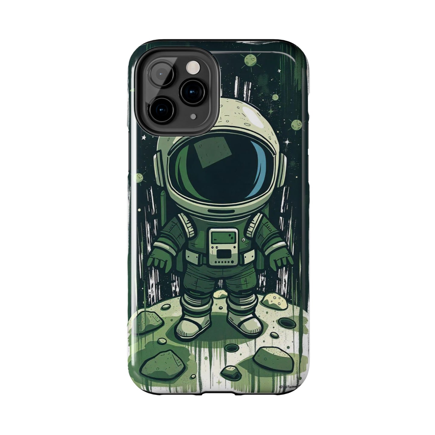 "Cosmic Explorer - Cartoon Astronaut Tough Phone Case"