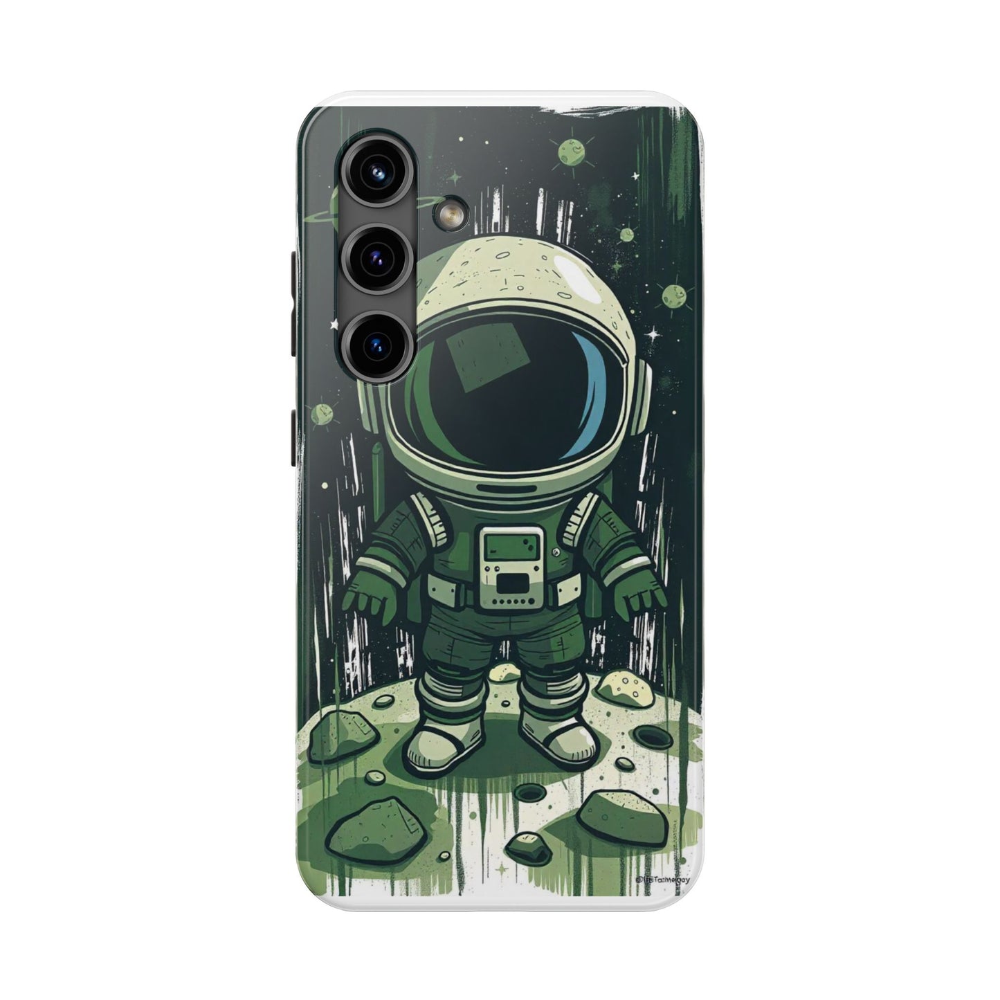 "Cosmic Explorer - Cartoon Astronaut Tough Phone Case"