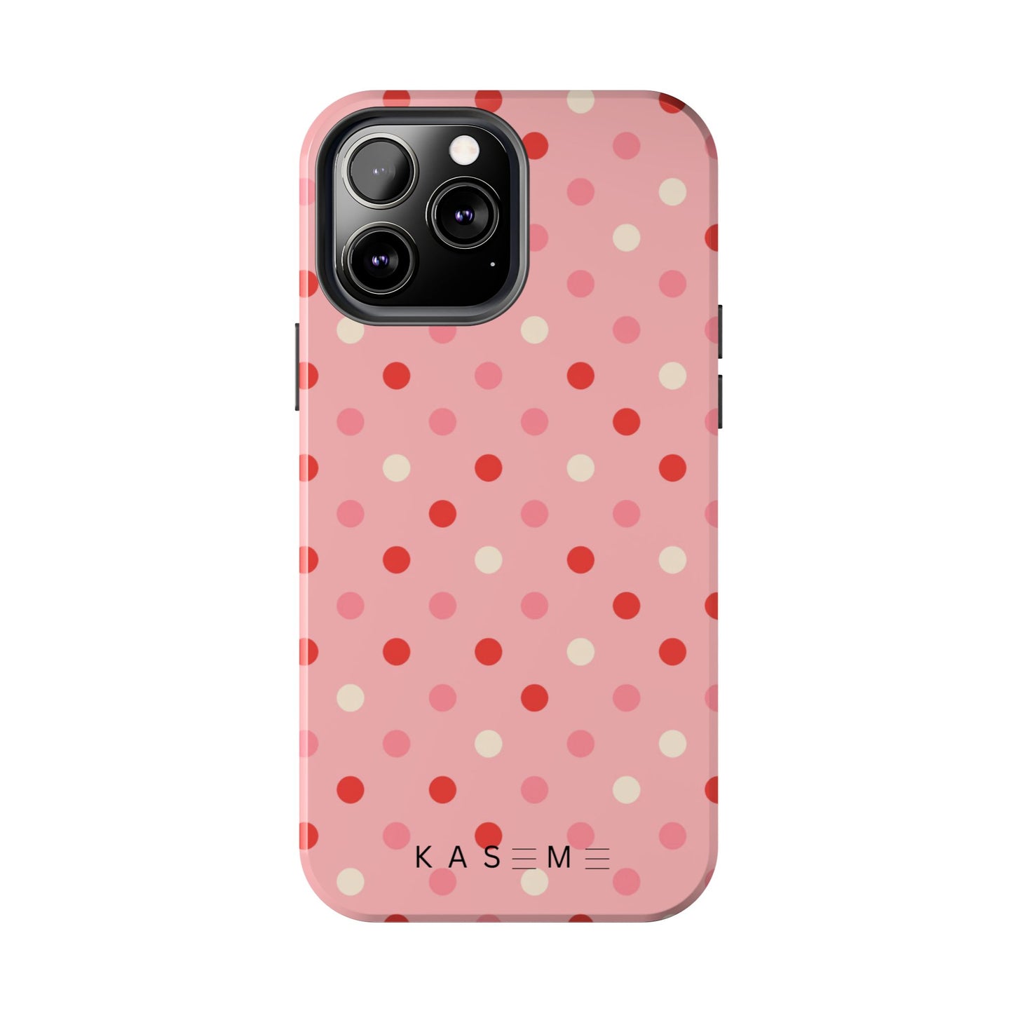 Playful Pink Polka Dot Tough Phone Case