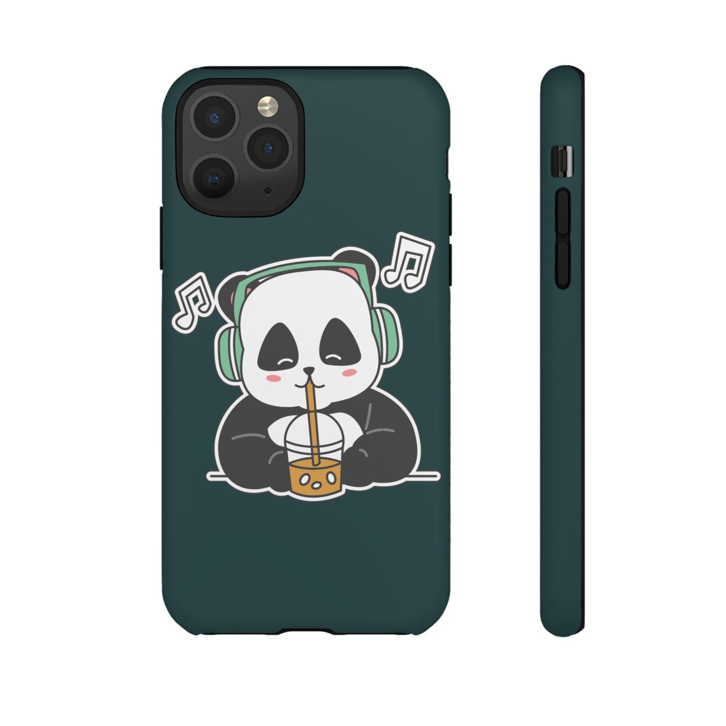 Chill Panda with Bubble Tea Tough Phone Case