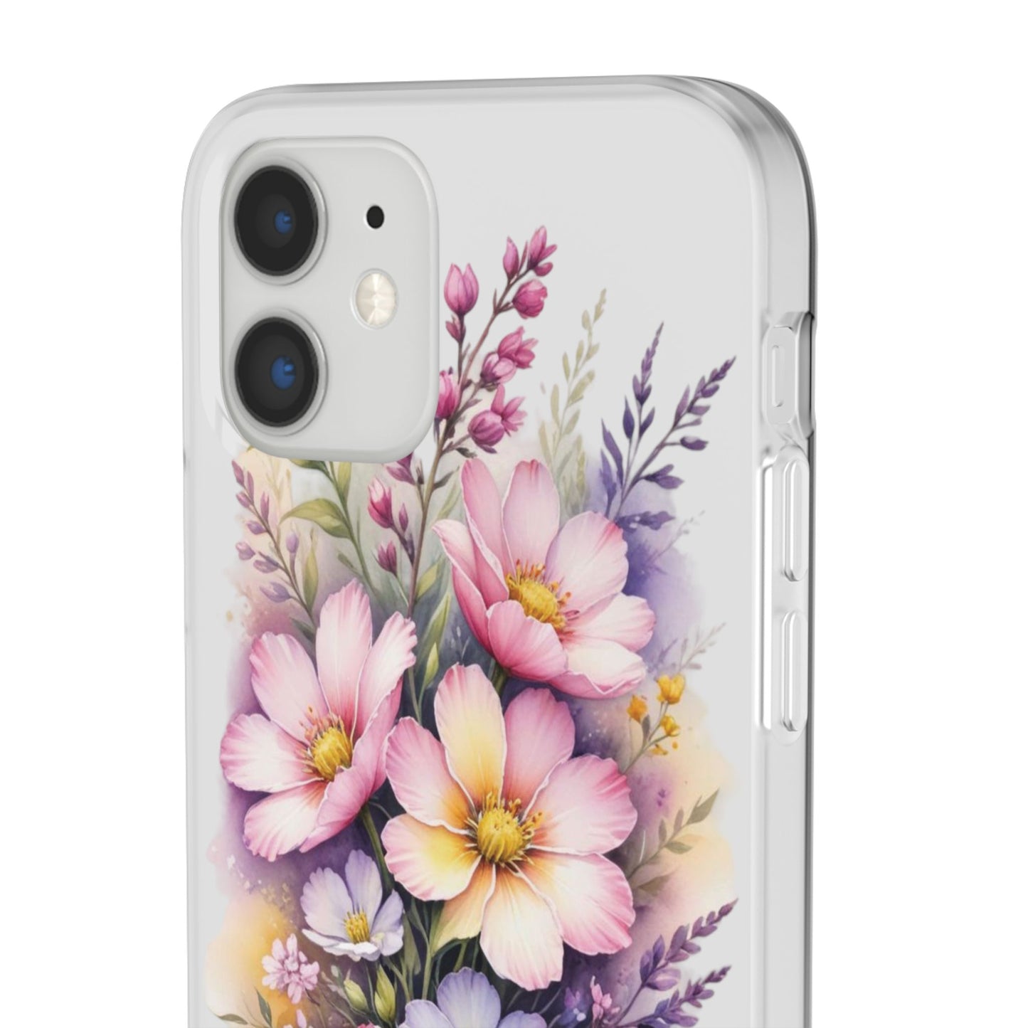 "Blossoming Beauty: Elegant Floral Flexi Phone Case"