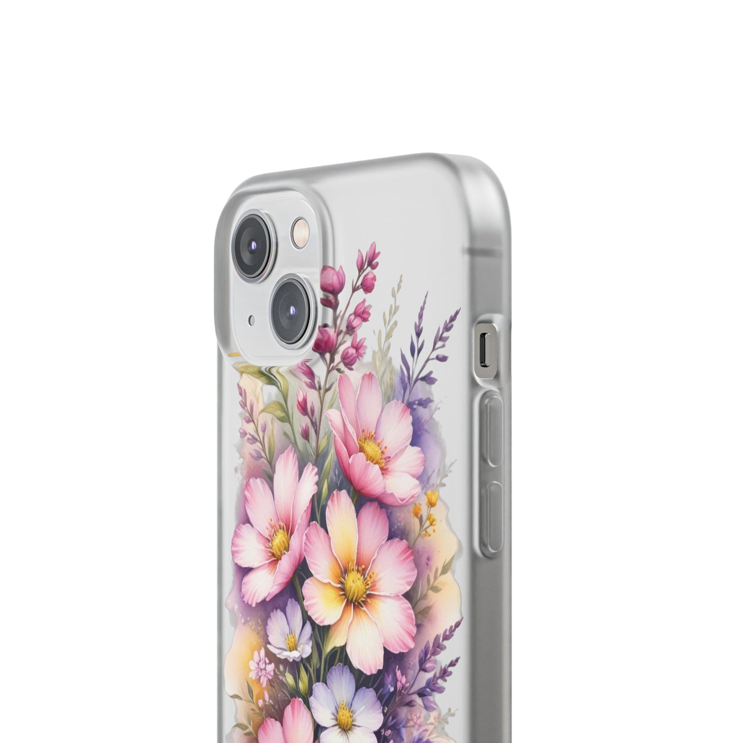 "Blossoming Beauty: Elegant Floral Flexi Phone Case"