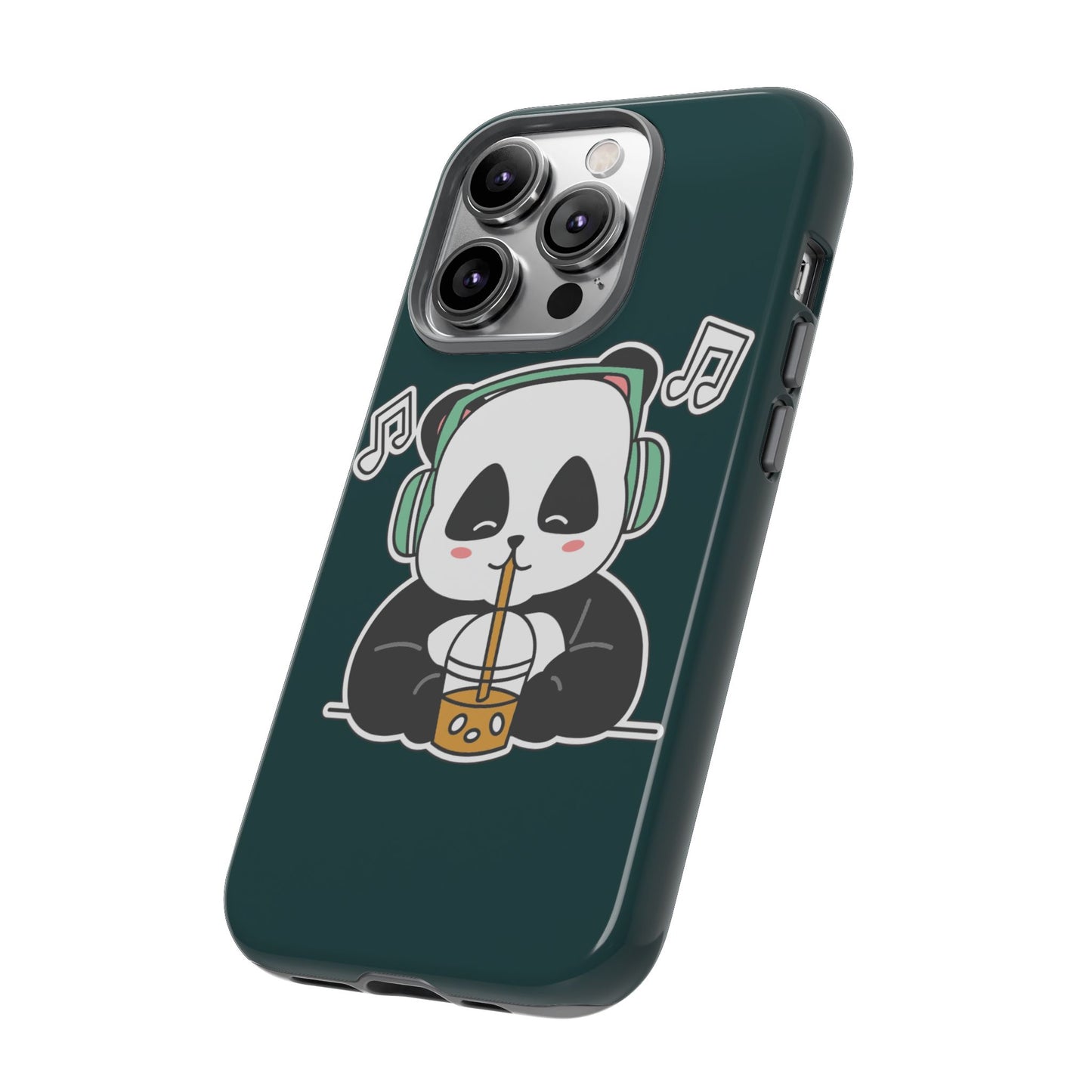 Chill Panda with Bubble Tea Tough Phone Case