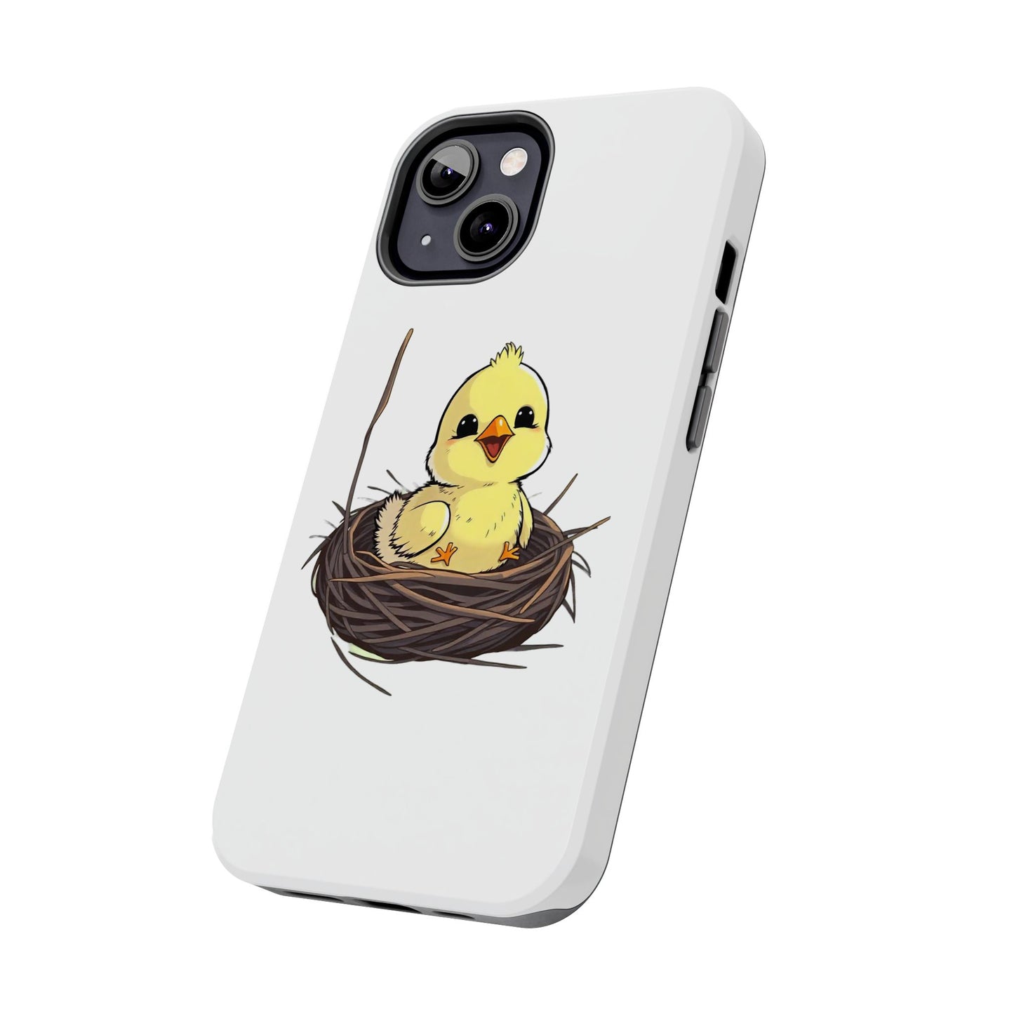 Adorable Chick in Nest Phone Case Design