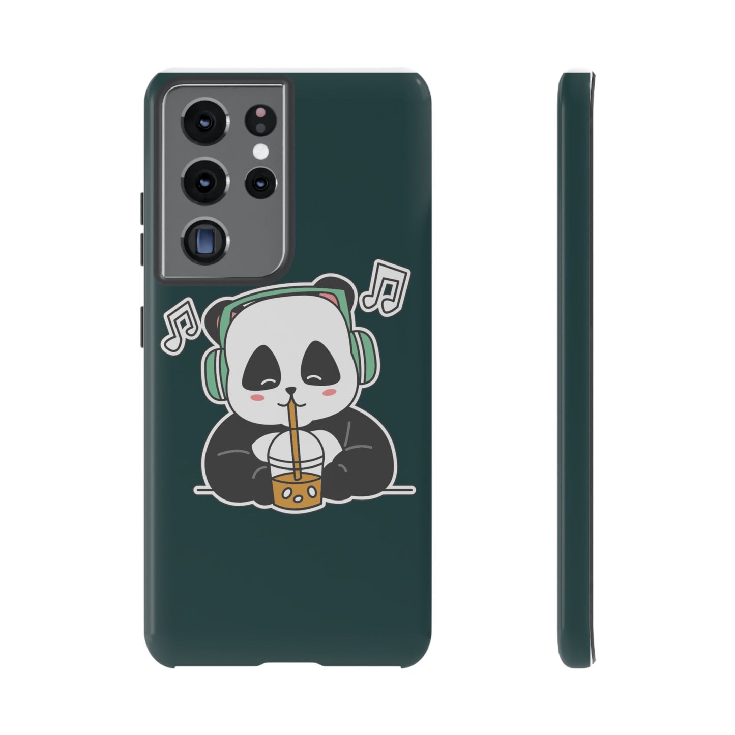 Chill Panda with Bubble Tea Tough Phone Case