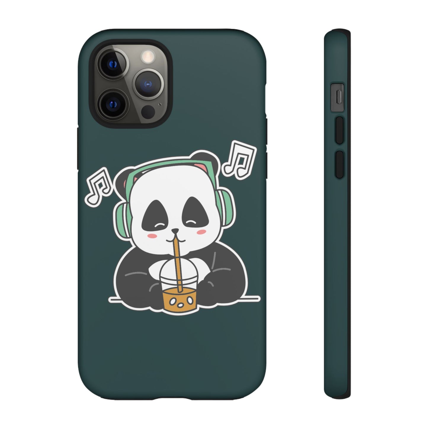 Chill Panda with Bubble Tea Tough Phone Case