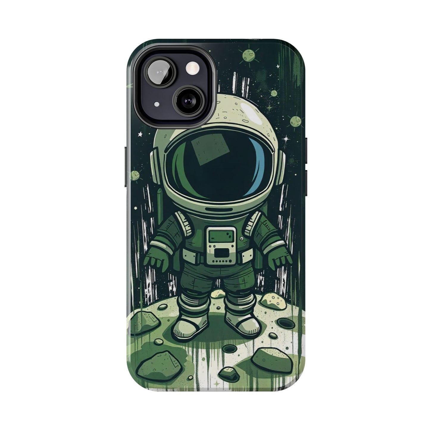 "Cosmic Explorer - Cartoon Astronaut Tough Phone Case"