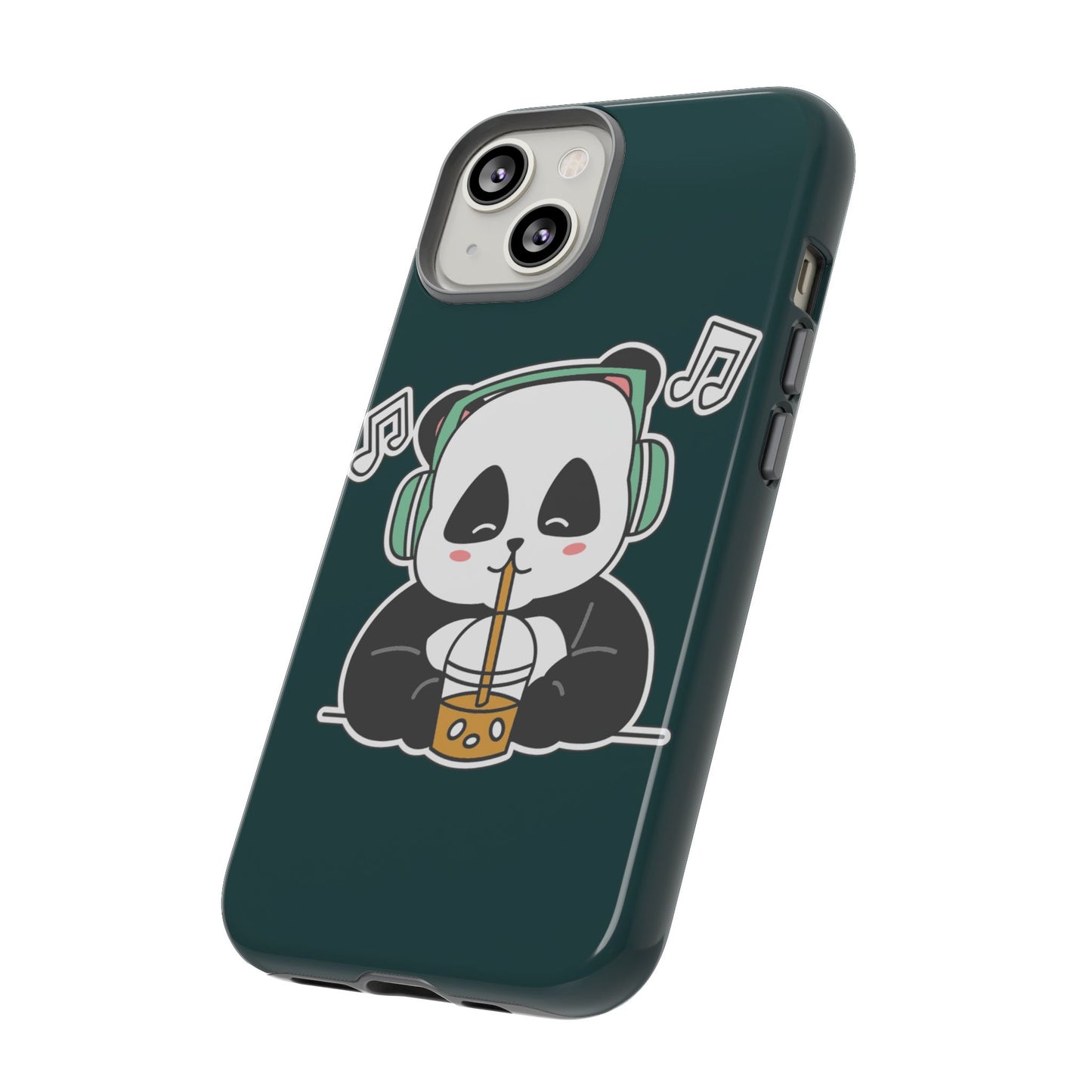 Chill Panda with Bubble Tea Tough Phone Case