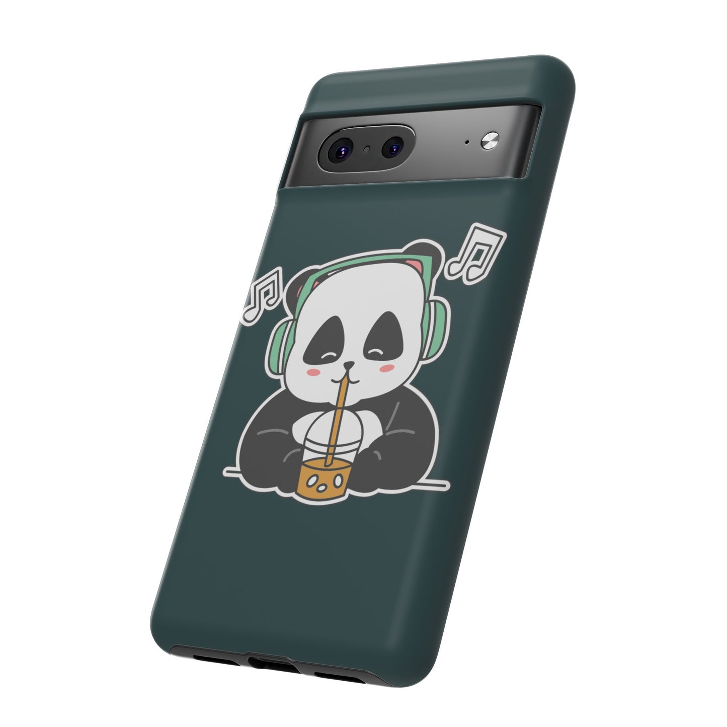 Chill Panda with Bubble Tea Tough Phone Case