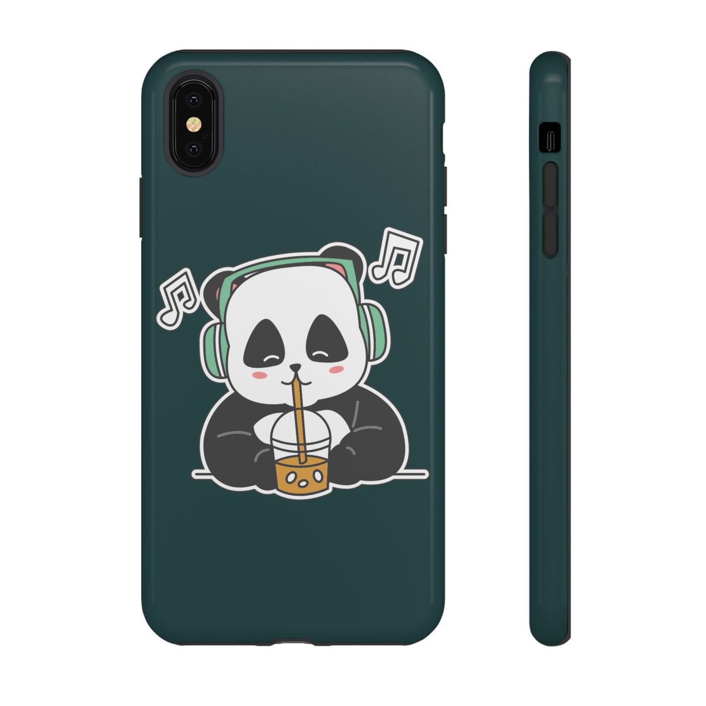 Chill Panda with Bubble Tea Tough Phone Case