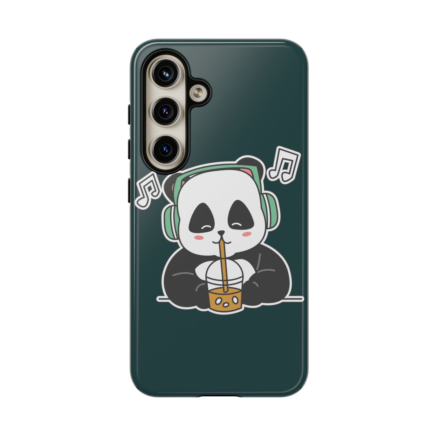 Chill Panda with Bubble Tea Tough Phone Case