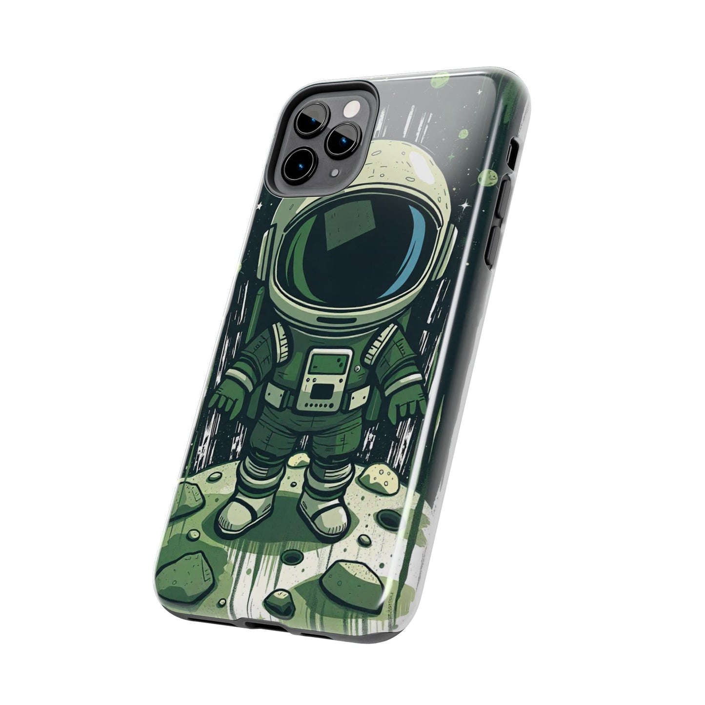 "Cosmic Explorer - Cartoon Astronaut Tough Phone Case"