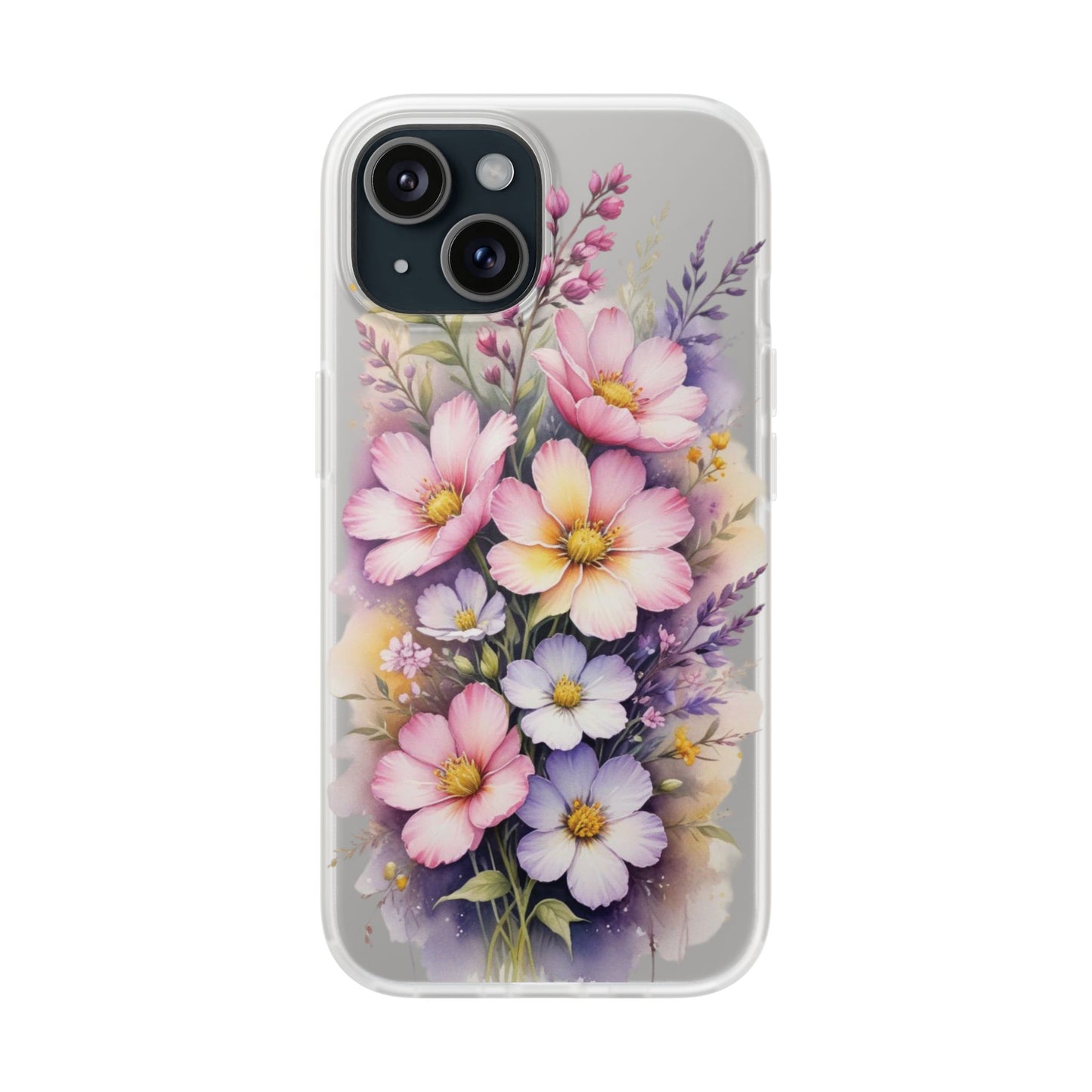 "Blossoming Beauty: Elegant Floral Flexi Phone Case"