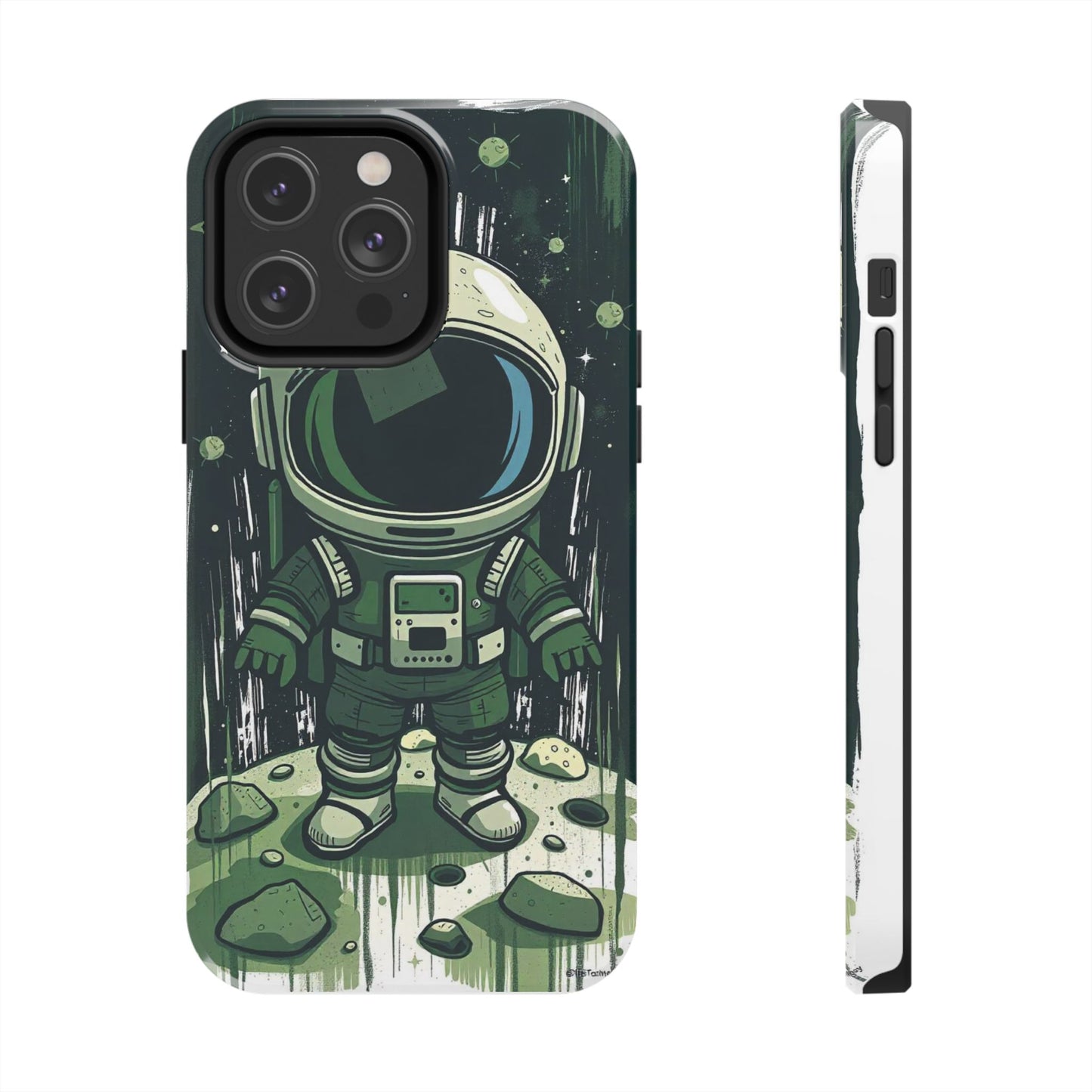 "Cosmic Explorer - Cartoon Astronaut Tough Phone Case"