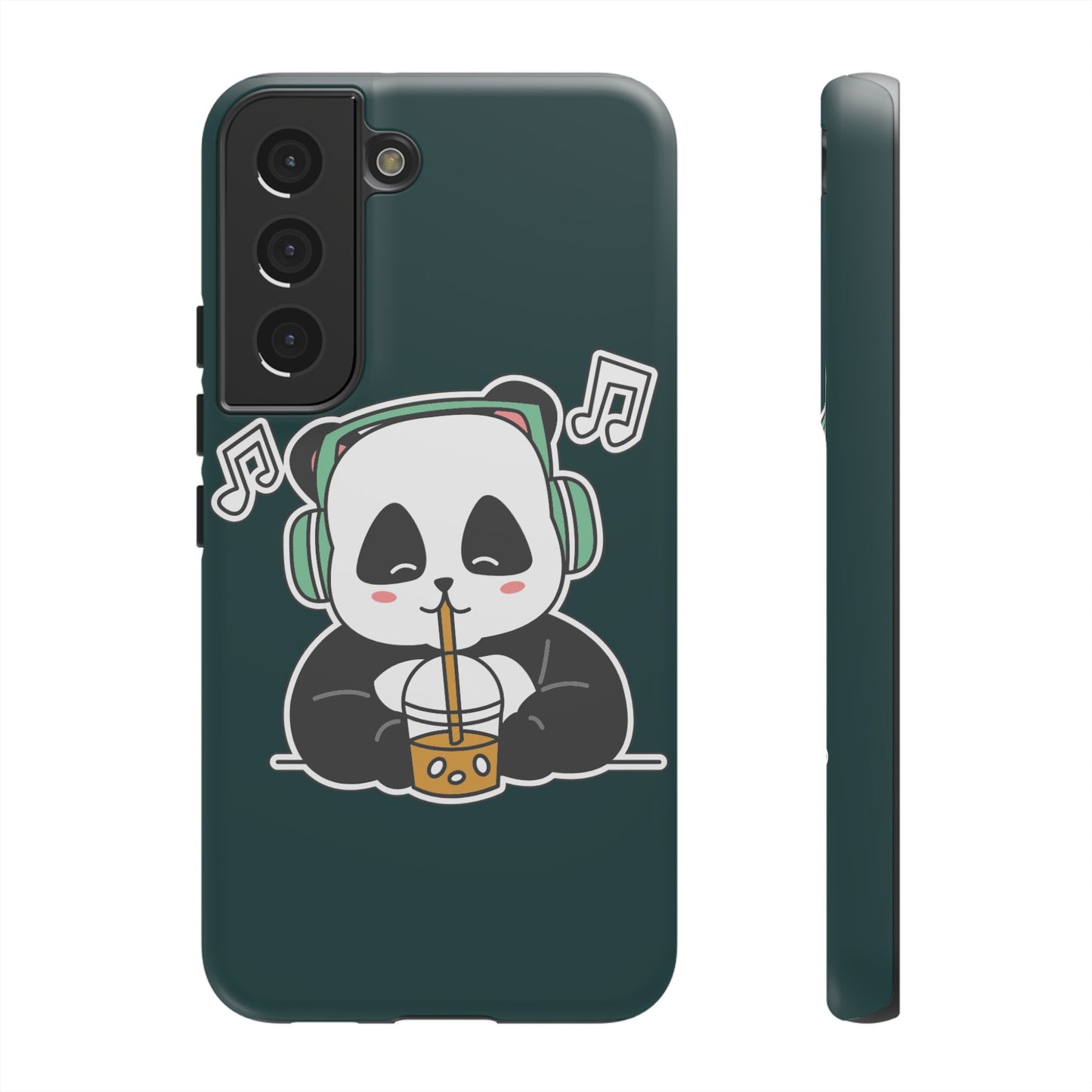 Chill Panda with Bubble Tea Tough Phone Case