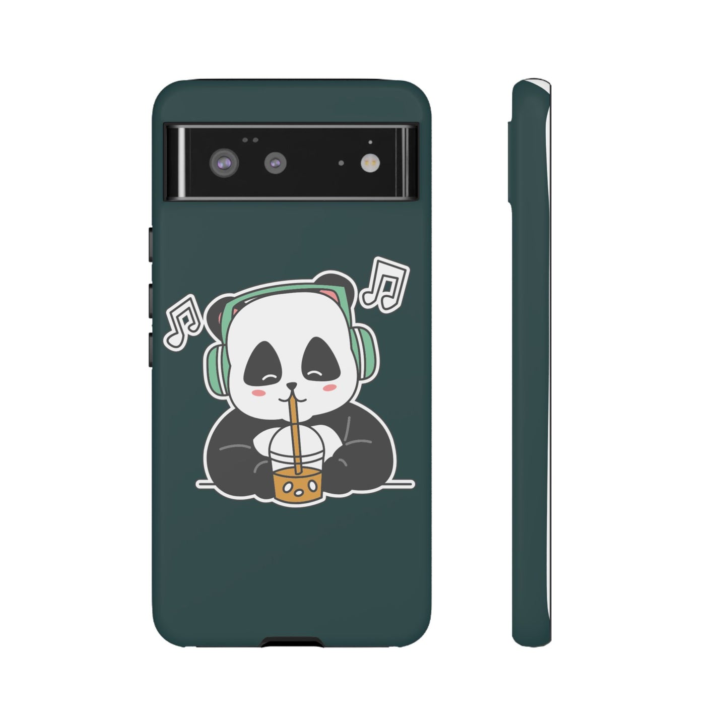 Chill Panda with Bubble Tea Tough Phone Case