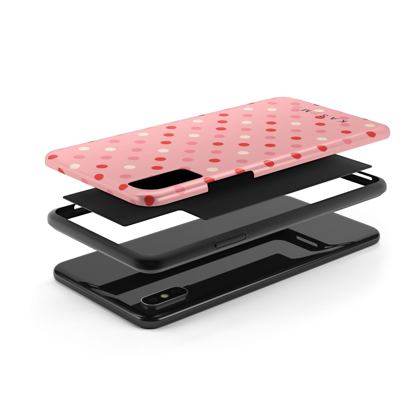 Playful Pink Polka Dot Tough Phone Case