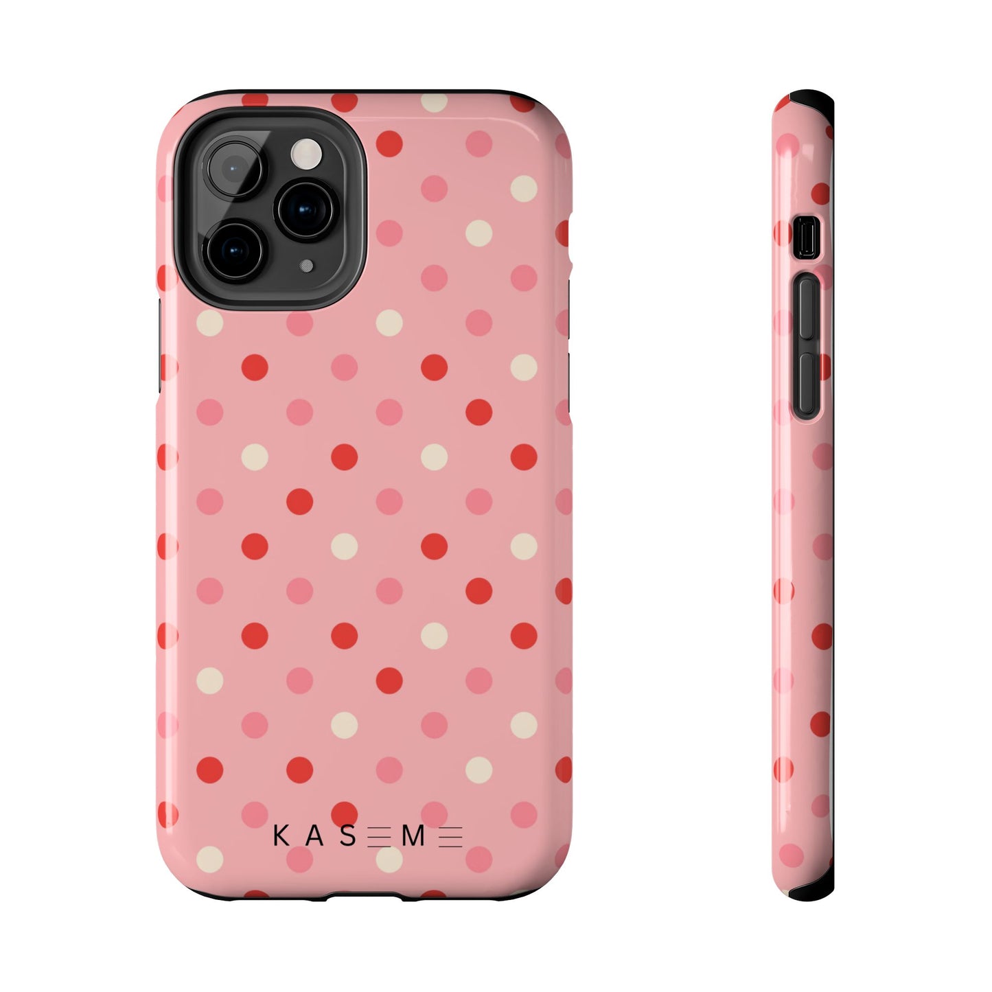 Playful Pink Polka Dot Tough Phone Case