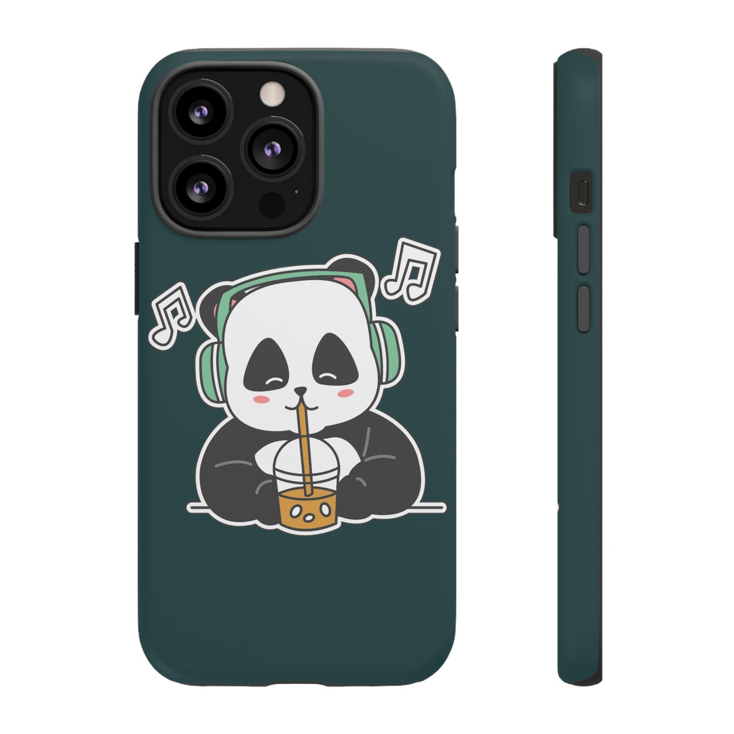 Chill Panda with Bubble Tea Tough Phone Case