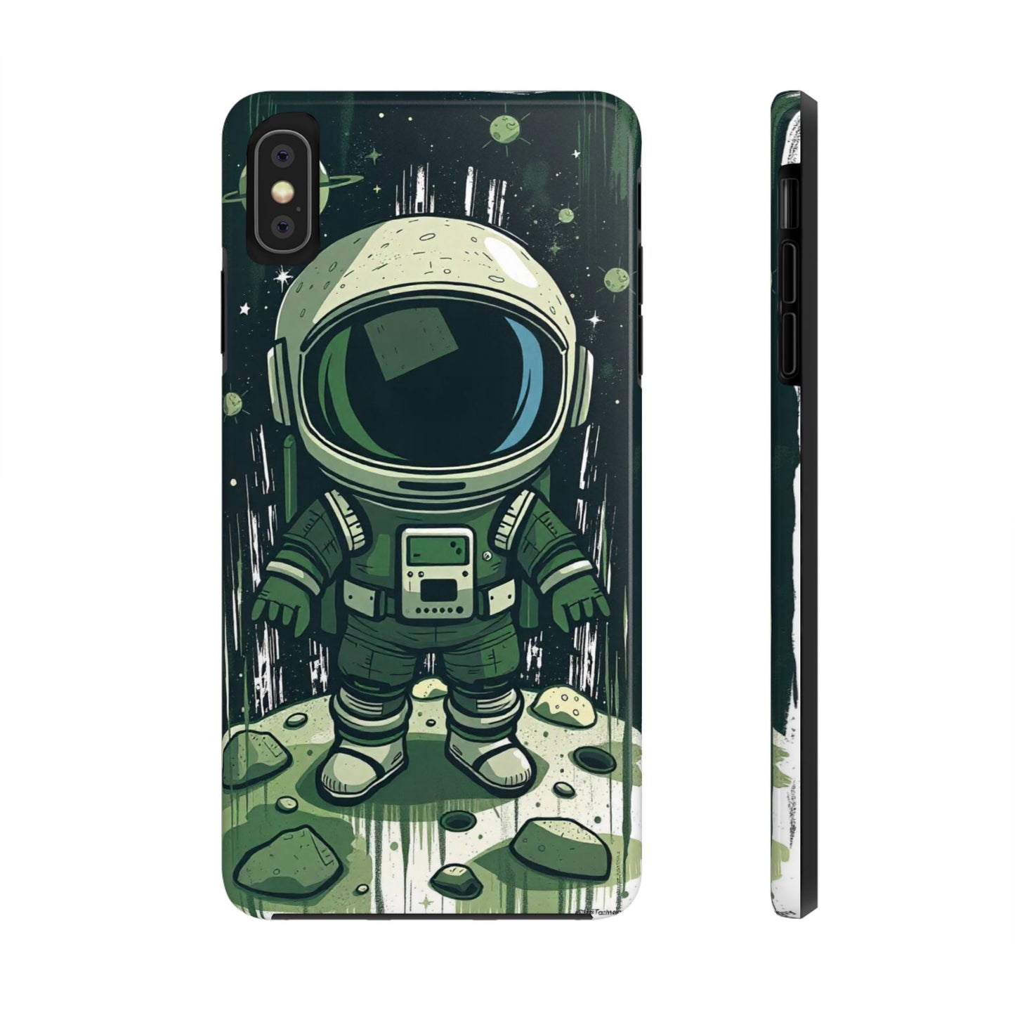 "Cosmic Explorer - Cartoon Astronaut Tough Phone Case"