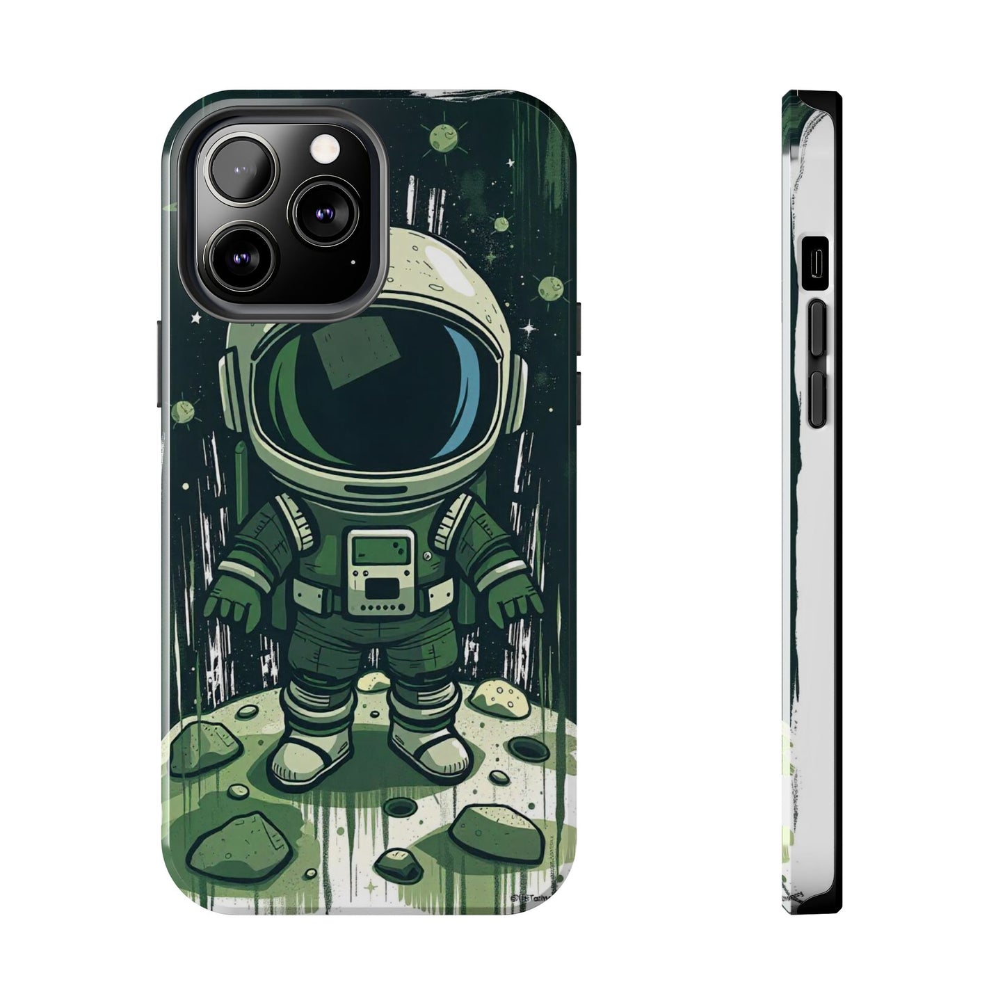 "Cosmic Explorer - Cartoon Astronaut Tough Phone Case"