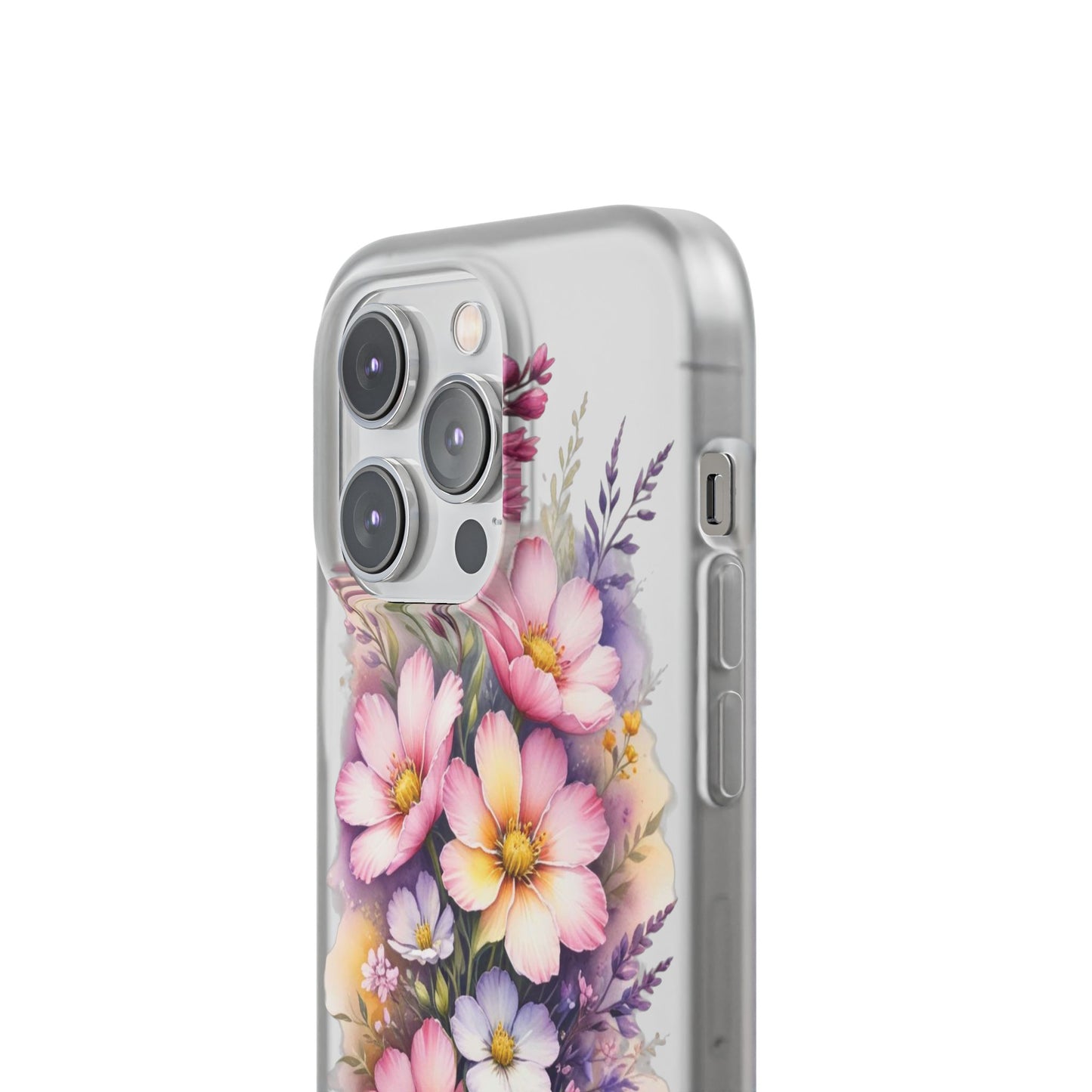 "Blossoming Beauty: Elegant Floral Flexi Phone Case"