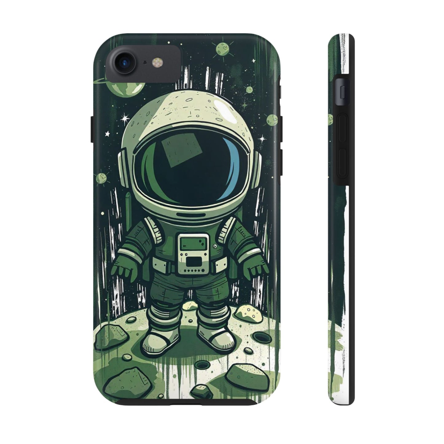 "Cosmic Explorer - Cartoon Astronaut Tough Phone Case"