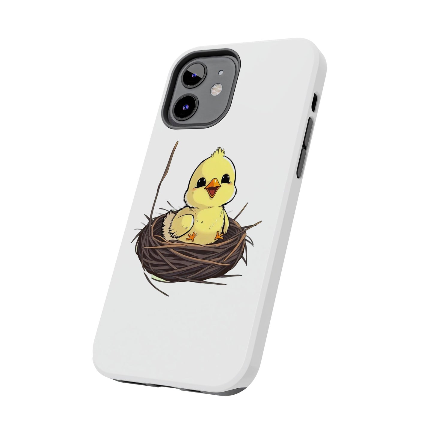 Adorable Chick in Nest Phone Case Design