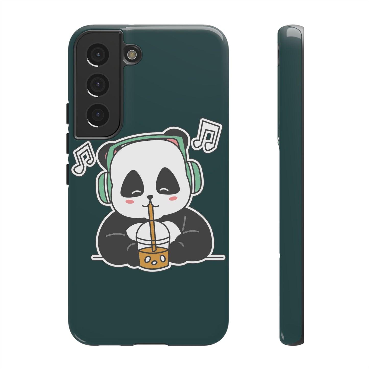 Chill Panda with Bubble Tea Tough Phone Case