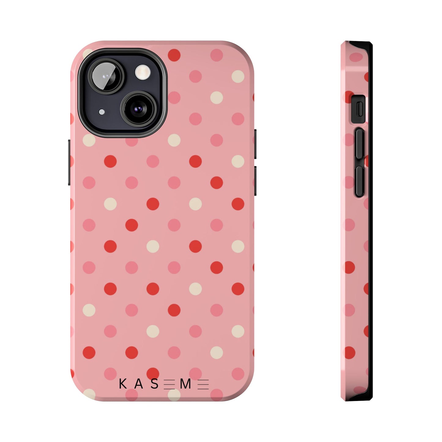 Playful Pink Polka Dot Tough Phone Case