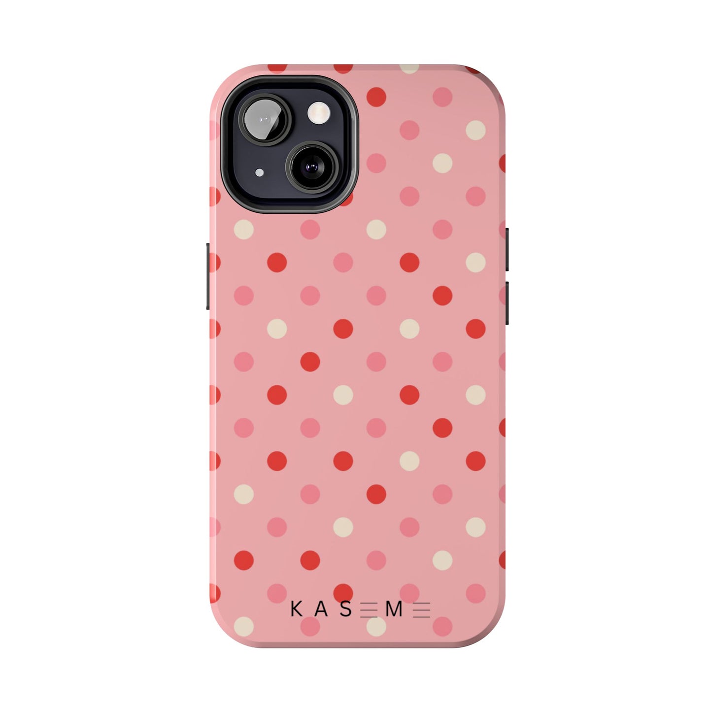 Playful Pink Polka Dot Tough Phone Case