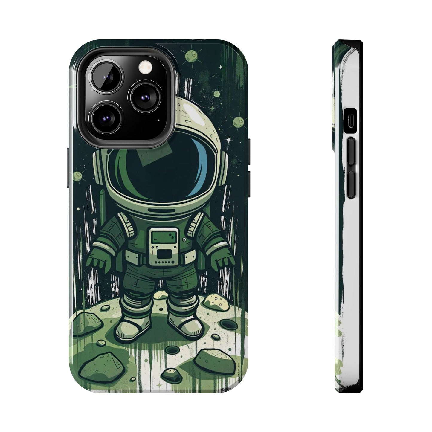 "Cosmic Explorer - Cartoon Astronaut Tough Phone Case"