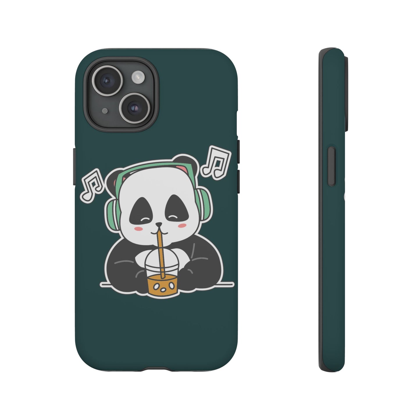 Chill Panda with Bubble Tea Tough Phone Case