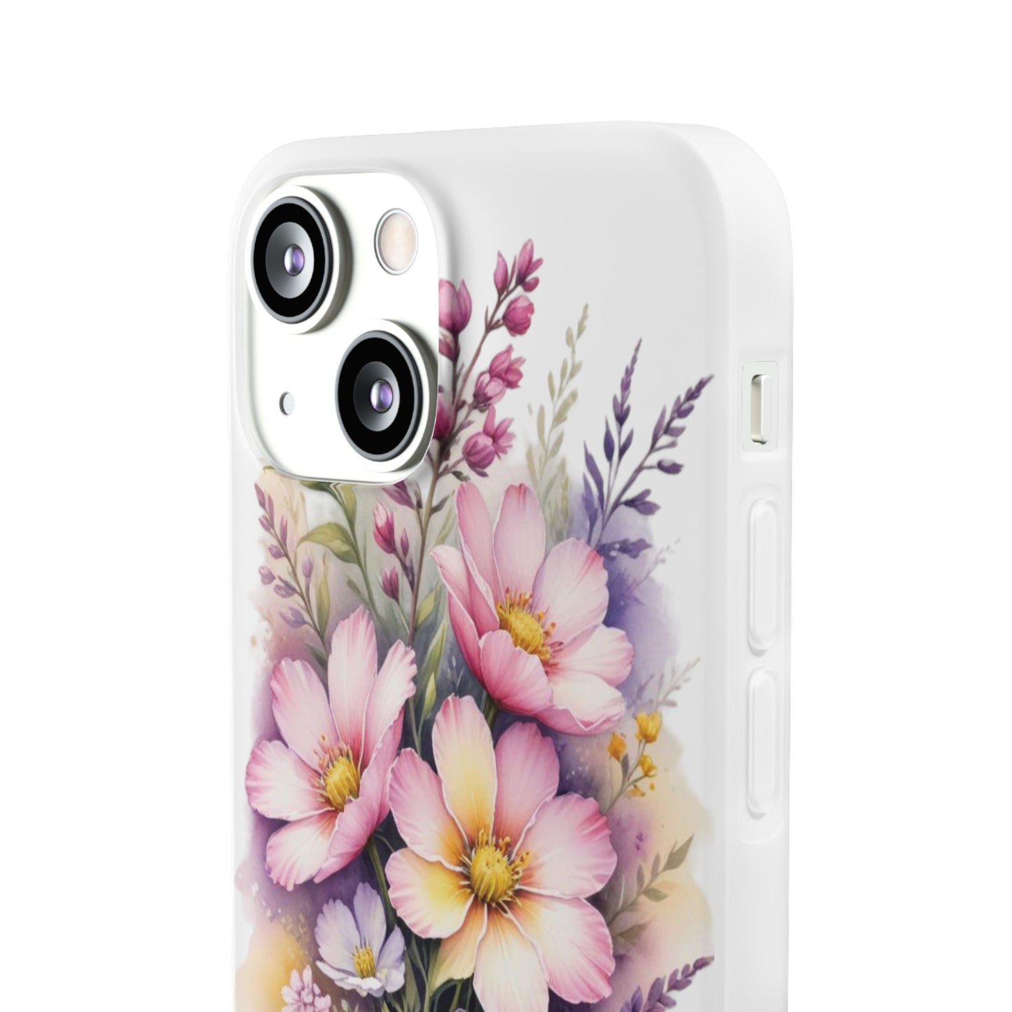 "Blossoming Beauty: Elegant Floral Flexi Phone Case"