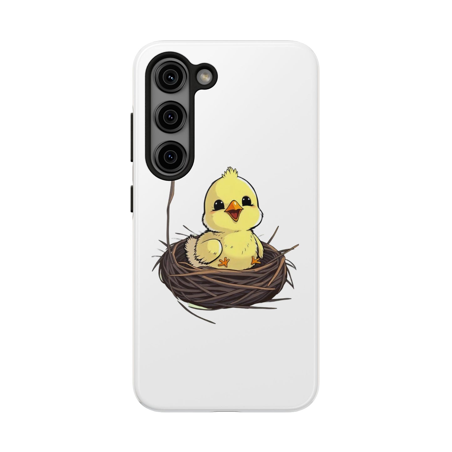 Adorable Chick in Nest Phone Case Design