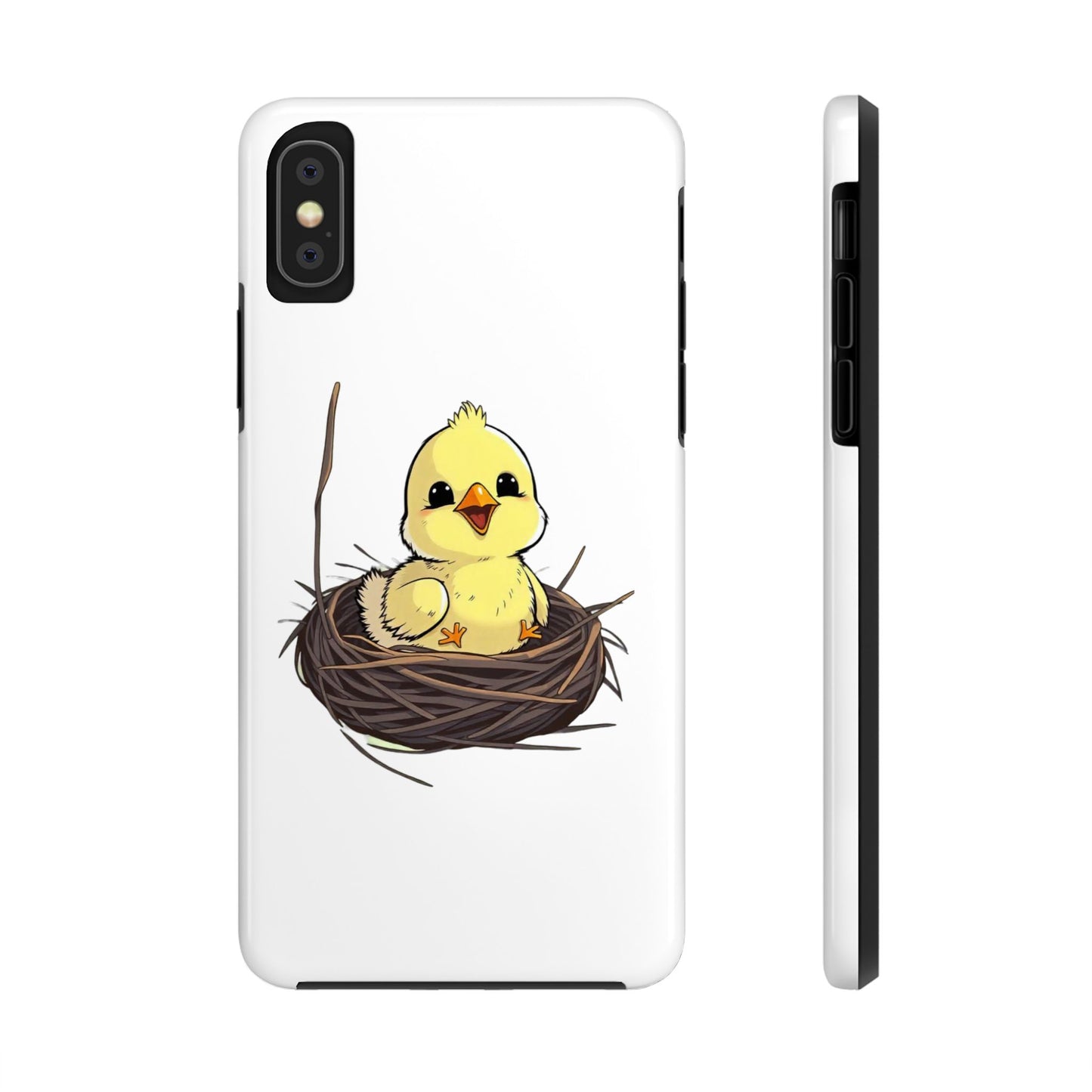 Adorable Chick in Nest Phone Case Design