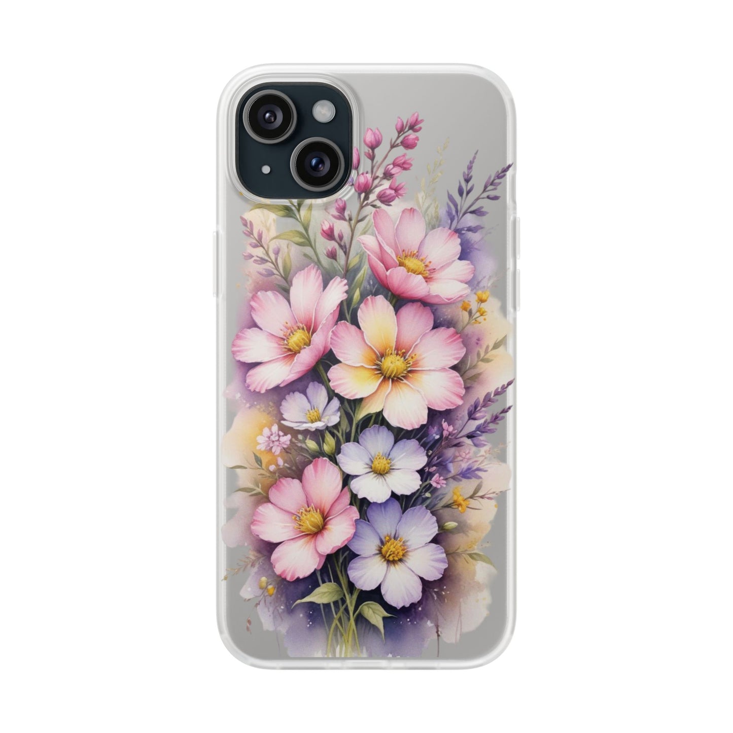 "Blossoming Beauty: Elegant Floral Flexi Phone Case"