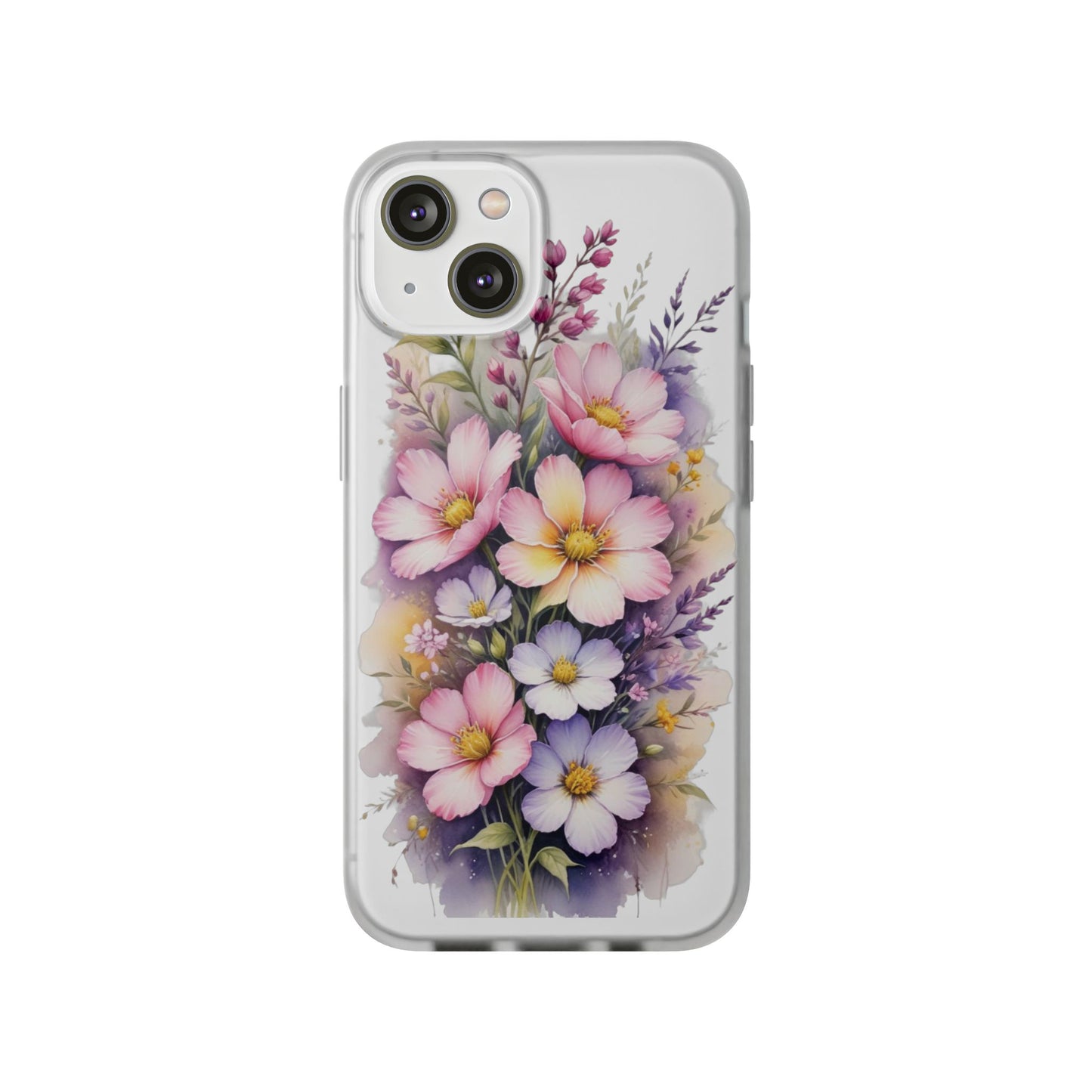 "Blossoming Beauty: Elegant Floral Flexi Phone Case"