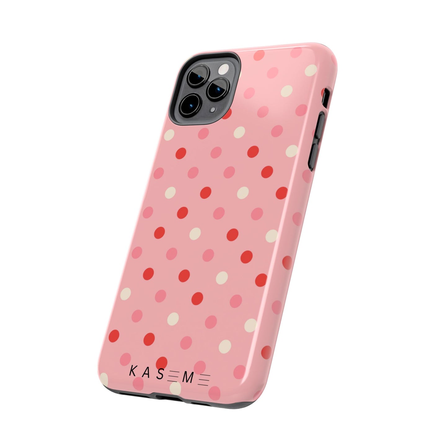 Playful Pink Polka Dot Tough Phone Case