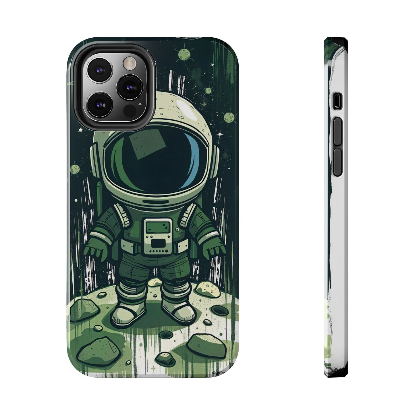 "Cosmic Explorer - Cartoon Astronaut Tough Phone Case"