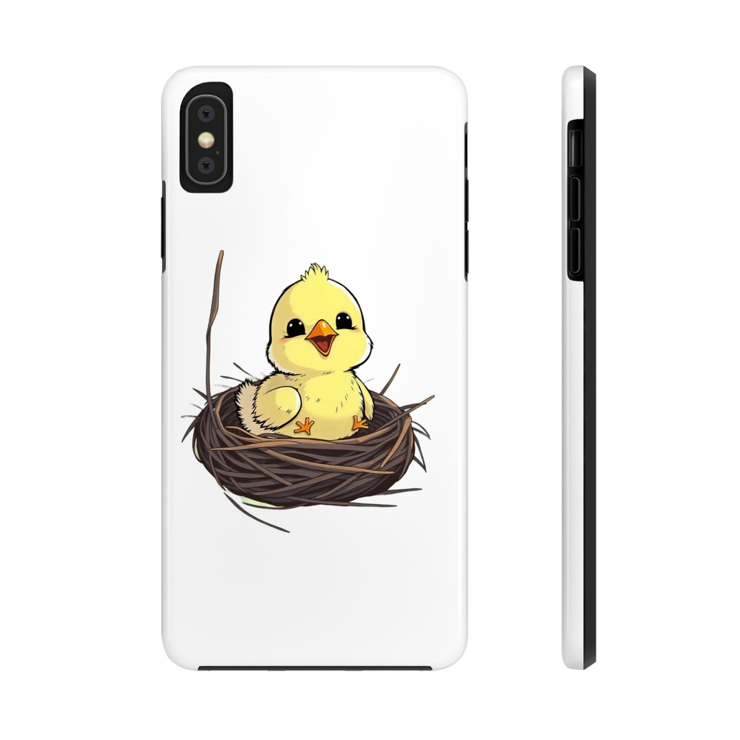 Adorable Chick in Nest Phone Case Design