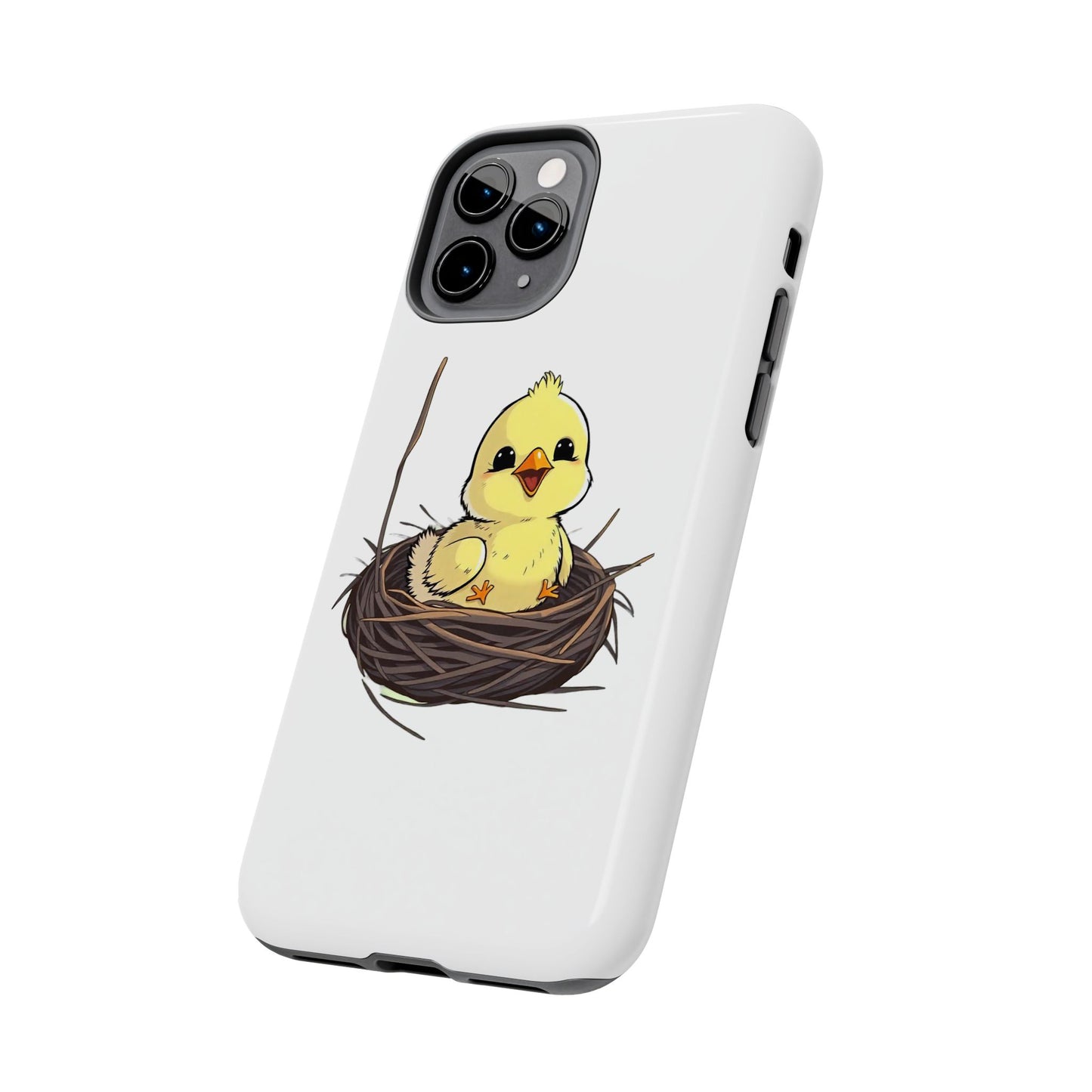 Adorable Chick in Nest Phone Case Design