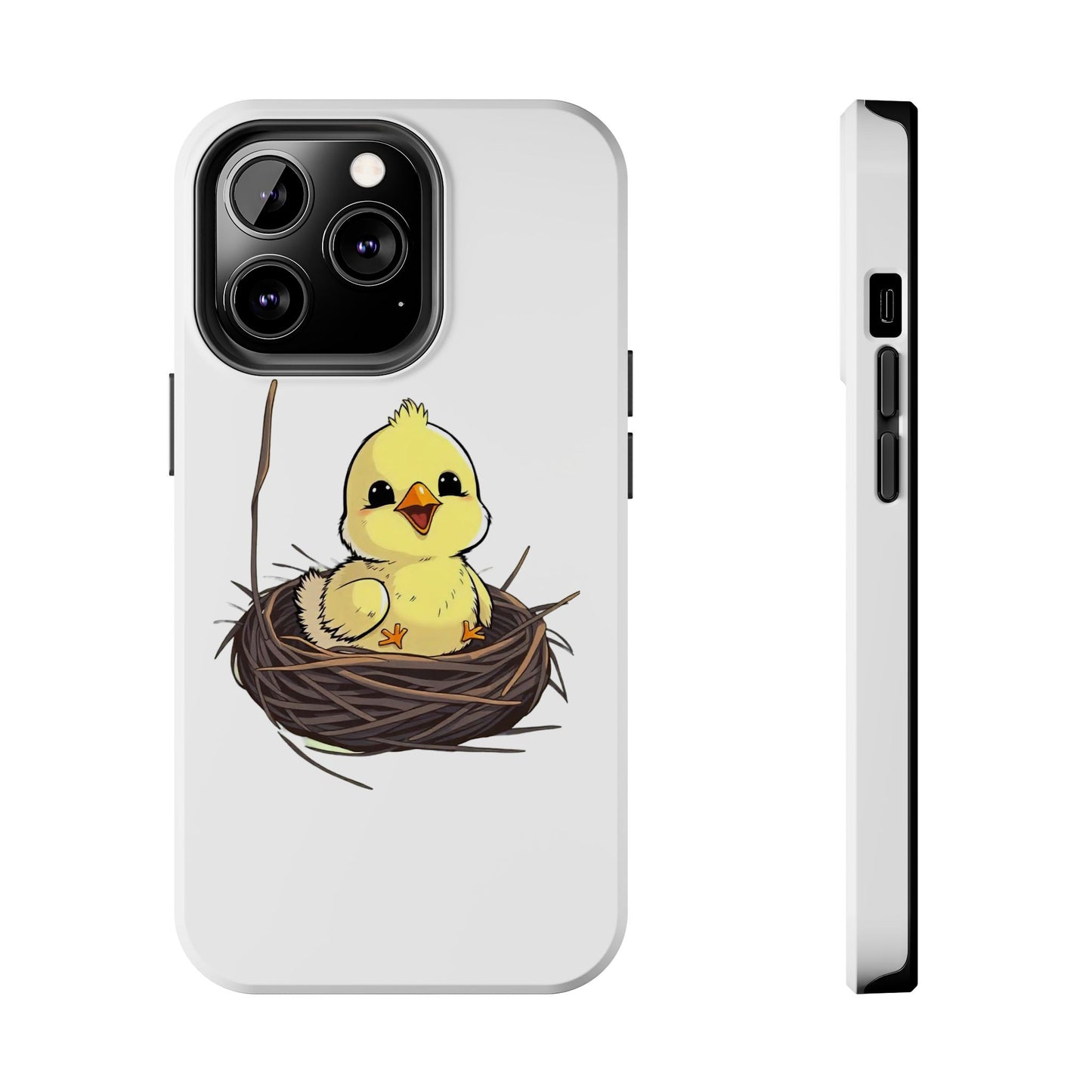 Adorable Chick in Nest Phone Case Design