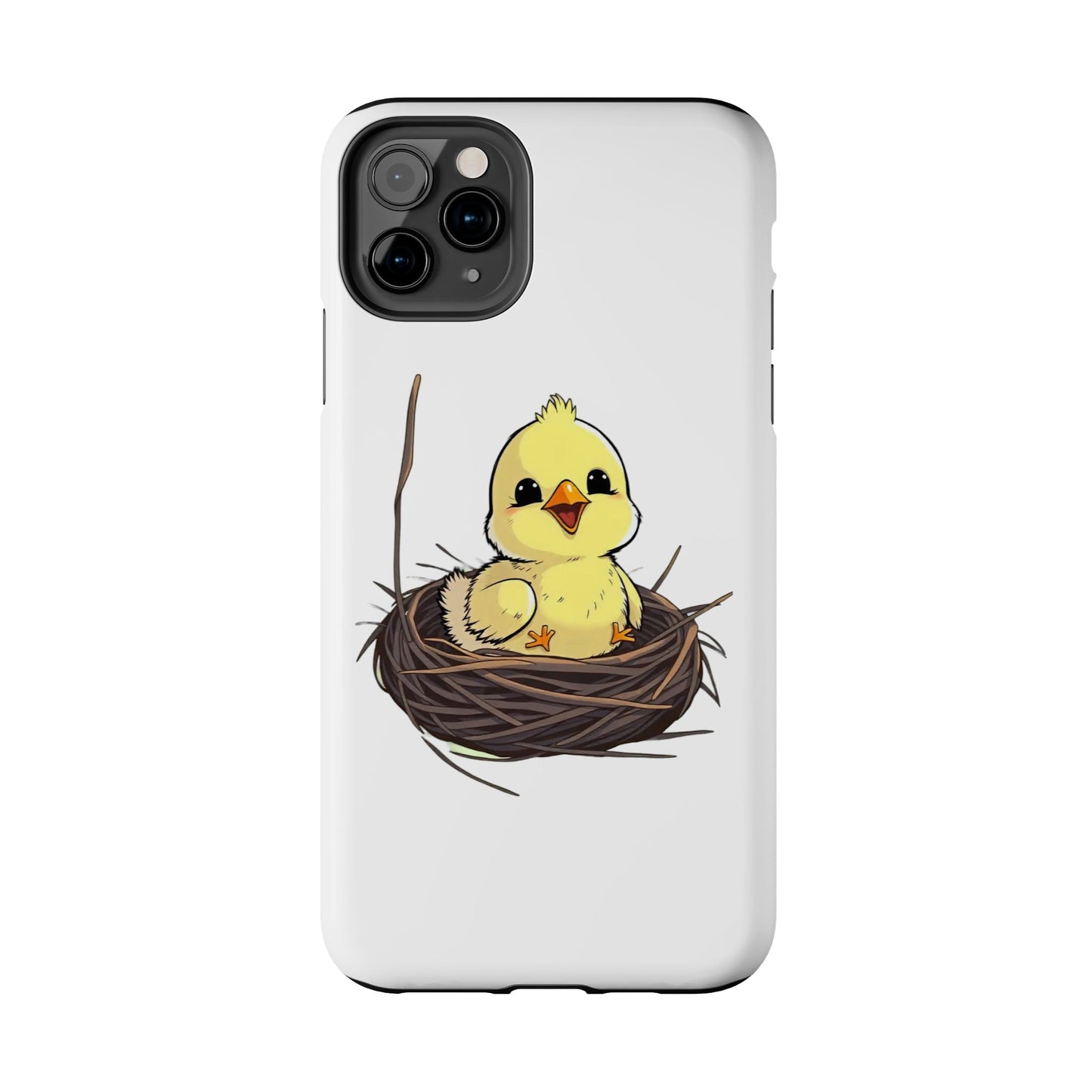 Adorable Chick in Nest Phone Case Design