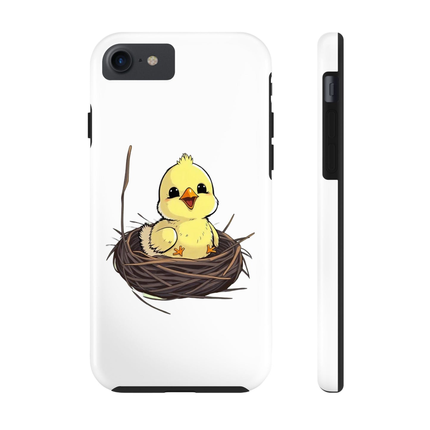 Adorable Chick in Nest Phone Case Design